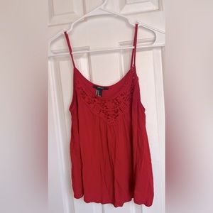 Red Spaghetti Strap Top